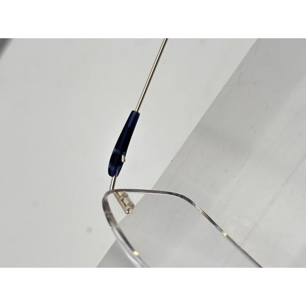 Silhouette Eyeglasses 5500 70 7000 blue black Silver Rimless 52[]17 135 (LE-1) - Picture 3 of 10